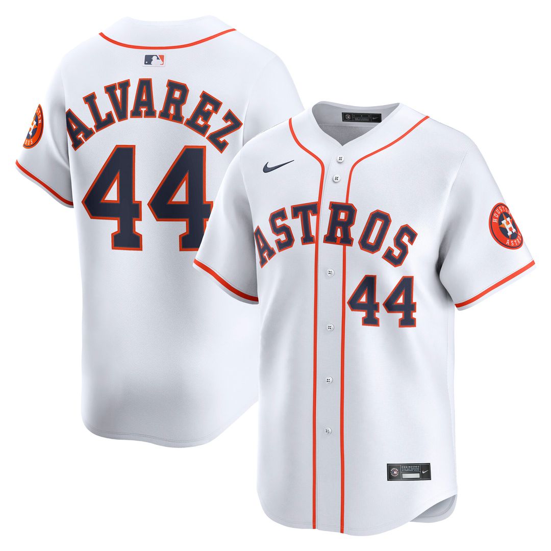 Houston Astros Yordan Alvarez Nike Home Limited Player Jersey - White Team Jersey Sports Fan Apparel