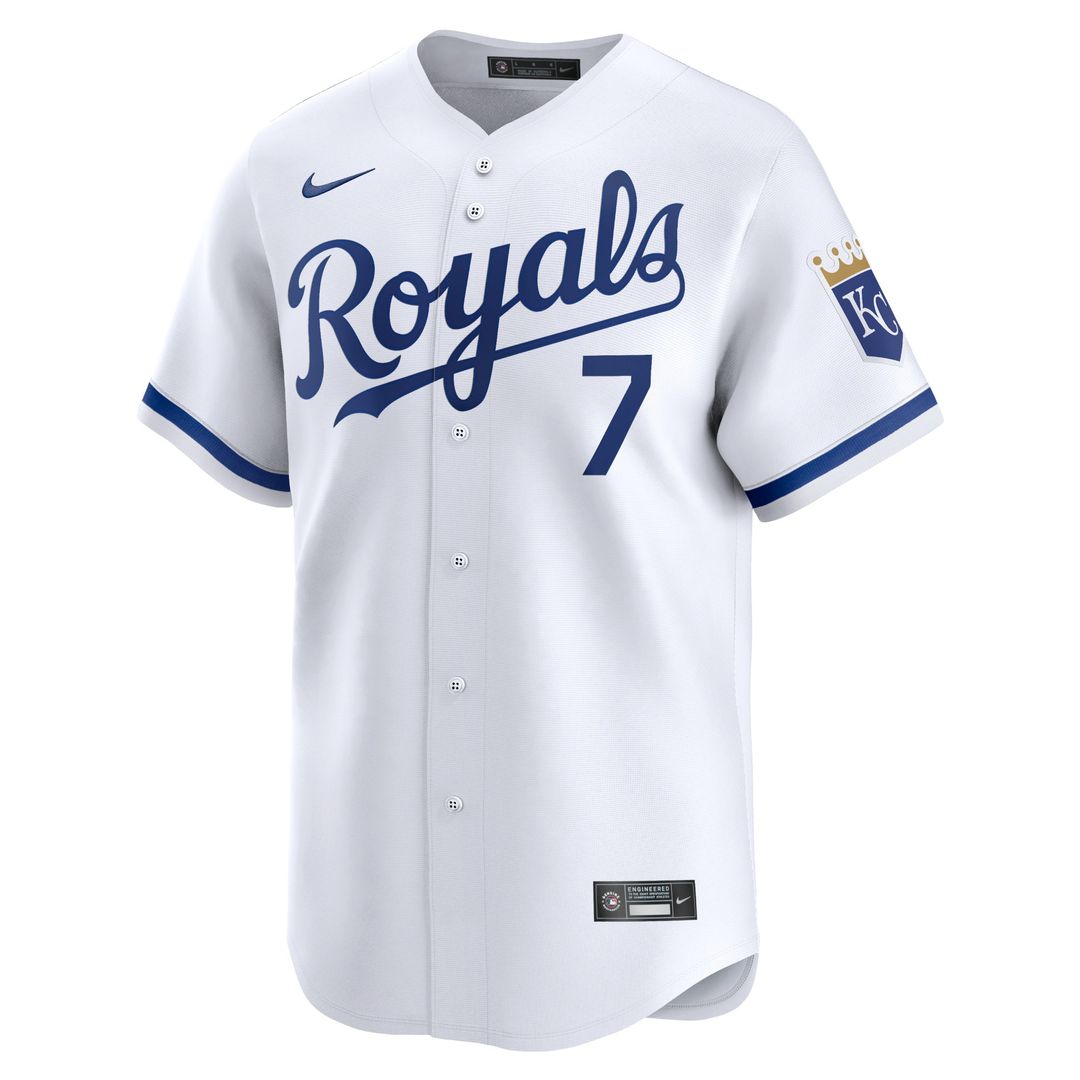 Kansas City Royals Bobby Witt Jr. Nike Home Limited Player Jersey - White Team Jersey Sports Fan Apparel
