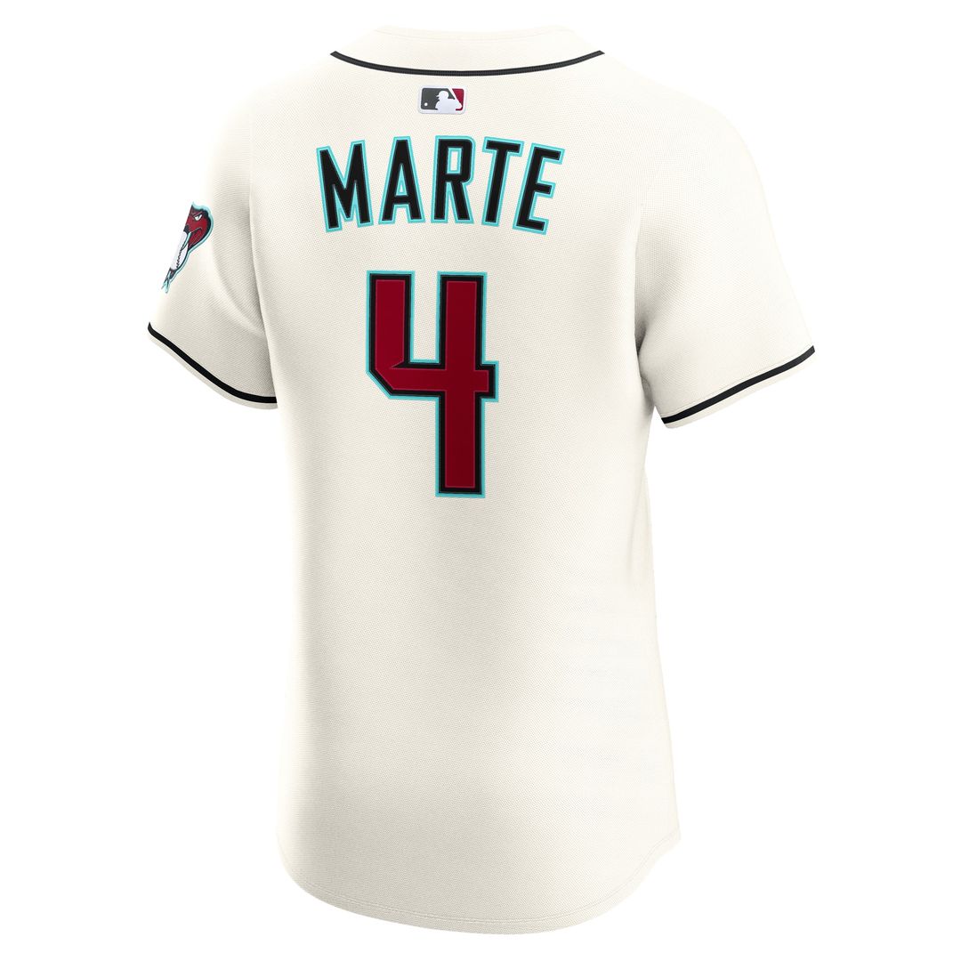 Arizona Diamondbacks Ketel Marte Nike Home Elite Jersey - Cream Team Jersey Sports Fan Apparel