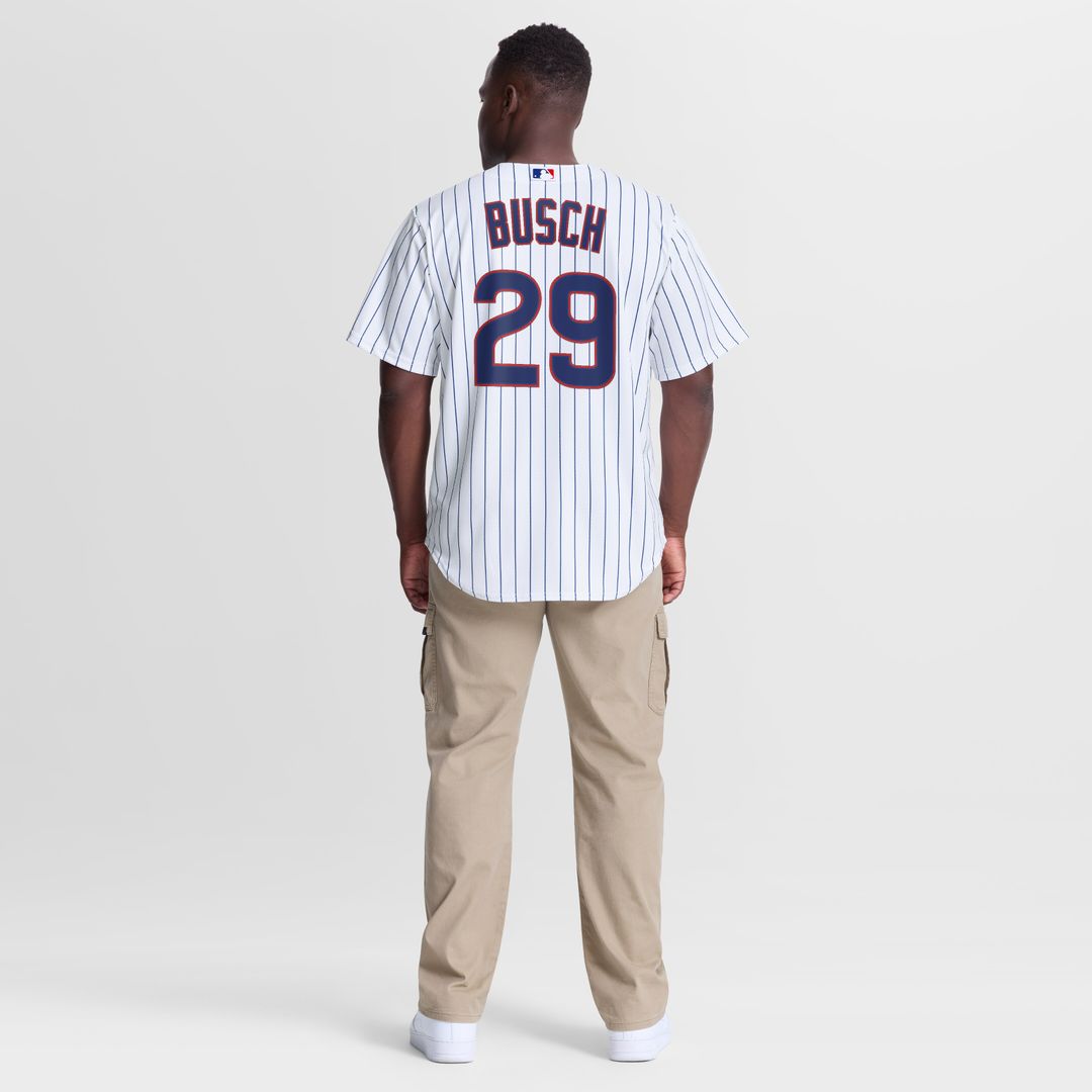 Chicago Cubs Michael Busch Nike Home Replica Jersey - White Team Jersey Sports Fan Apparel