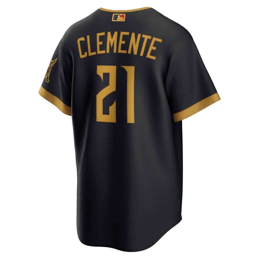 Pittsburgh Pirates Roberto Clemente Nike 2026 City Connect Stadium Jersey - Black Team Jersey Sports Fan Apparel