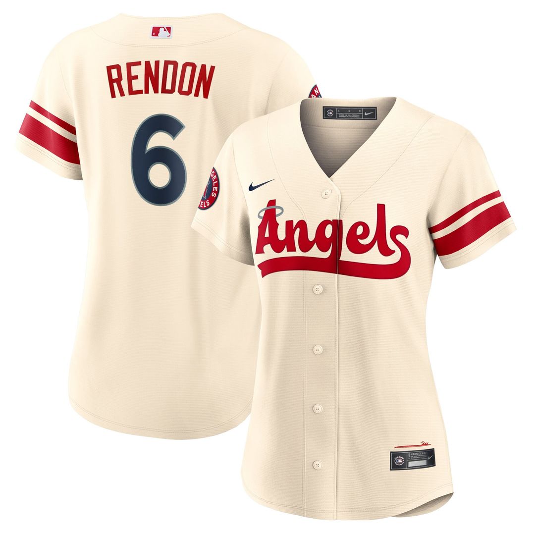 Los Angeles Angels Anthony Rendon Nike Women's City Connect Replica Player Jersey - Cream Team Jersey Sports Fan Apparel