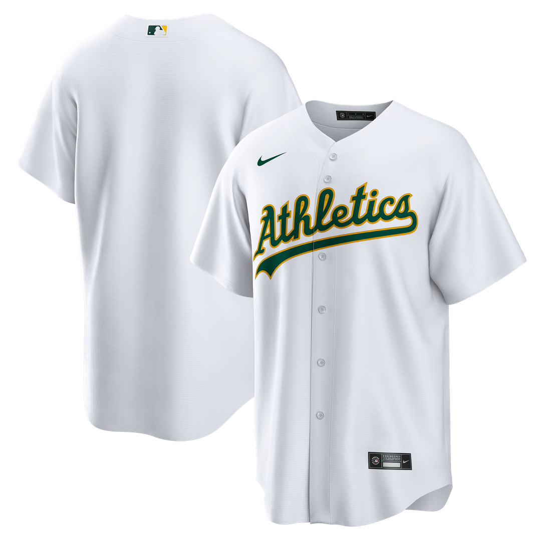 Athletics Nike Home Big & Tall Replica Jersey - White Team Jersey Sports Fan Apparel