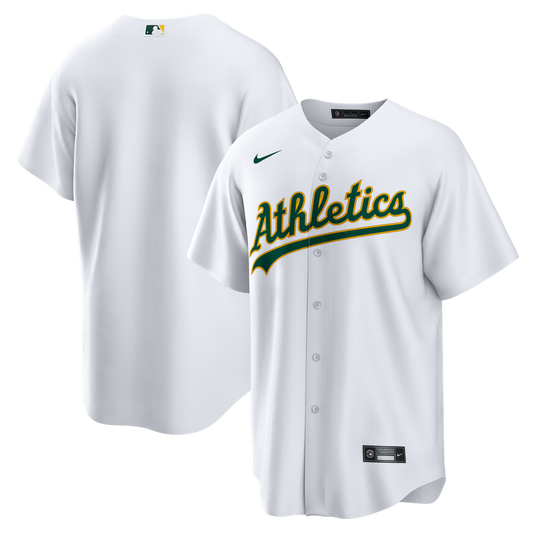 Athletics Nike Home Big & Tall Replica Jersey - White Team Jersey Sports Fan Apparel