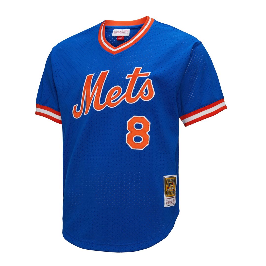 New York Mets Gary Carter Mitchell & Ness Big & Tall Cooperstown Mesh Batting Practice Jersey - Royal Team Jersey Sports Fan Apparel