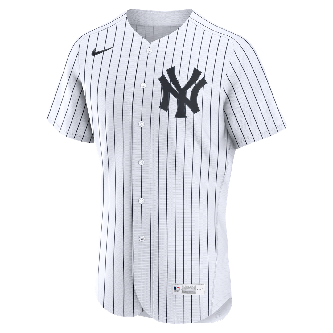 New York Yankees Nike Home Authentic Custom Jersey - White Team Jersey Sports Fan Apparel