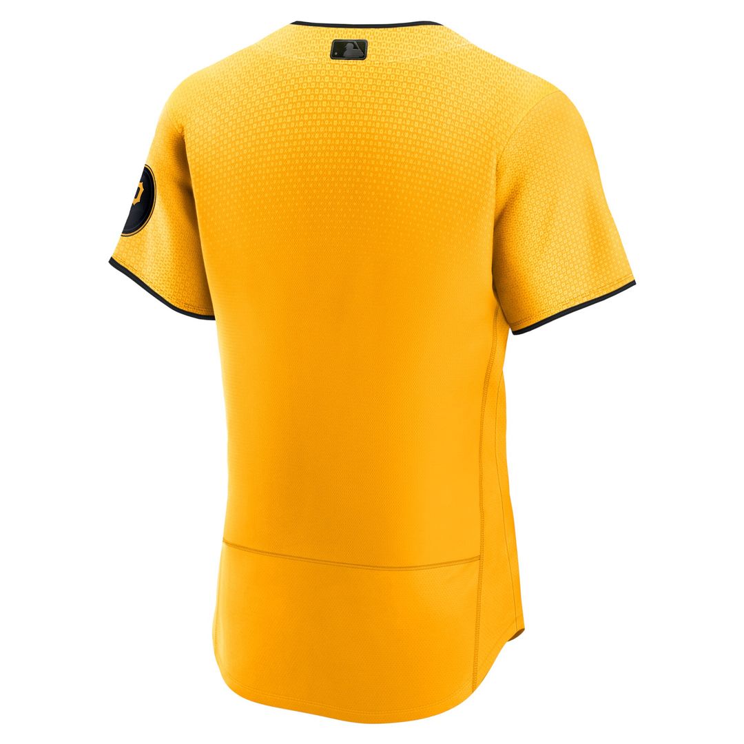 Pittsburgh Pirates Nike City Connect Authentic Jersey - Gold Team Jersey Sports Fan Apparel