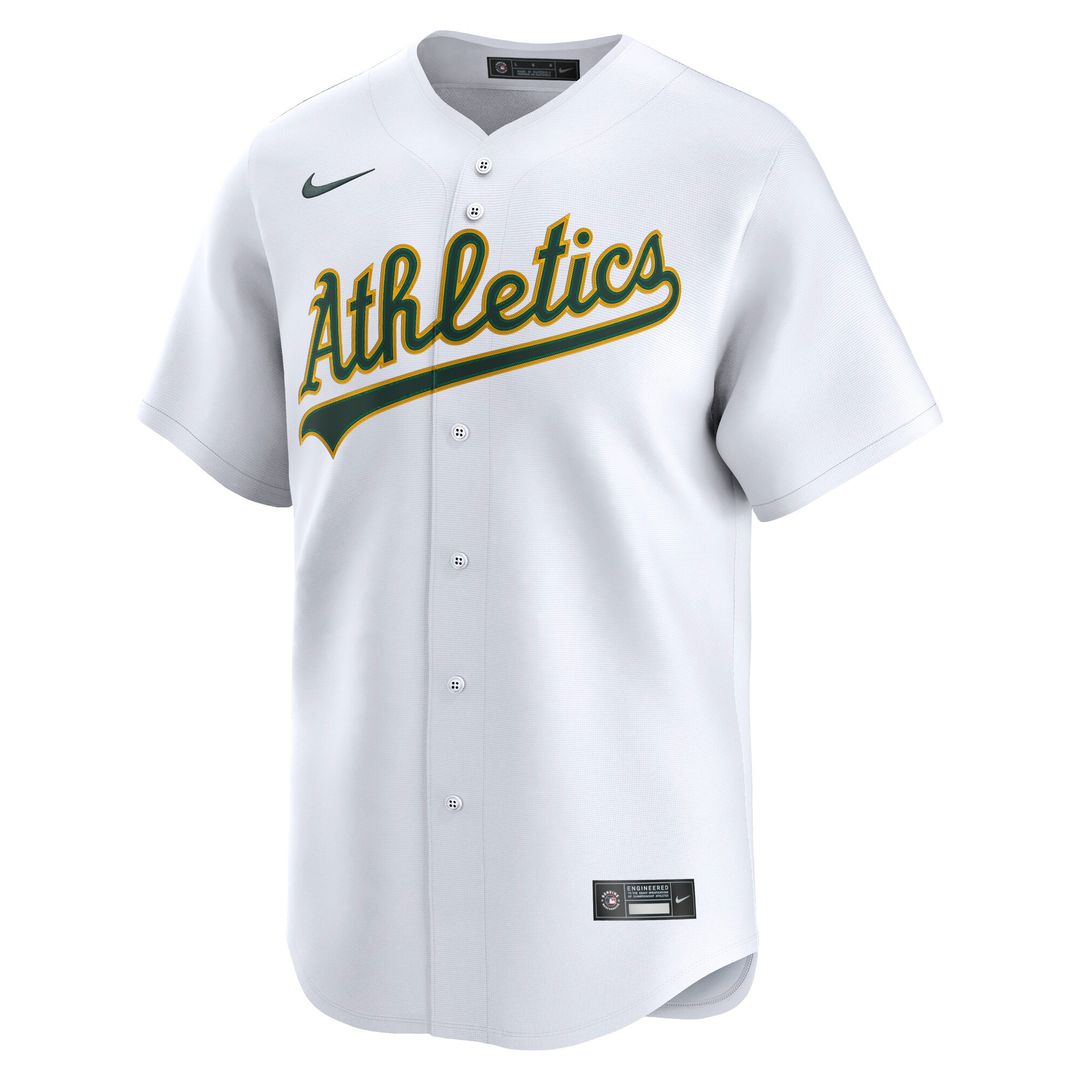 Athletics Nike Home Replica Team Jersey - White Team Jersey Sports Fan Apparel