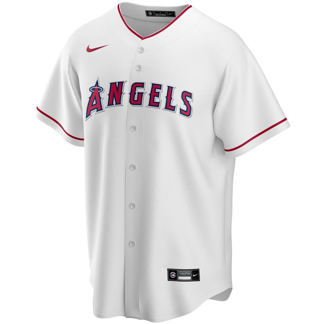Los Angeles Angels Nike Home Replica Custom Jersey - White Team Jersey Sports Fan Apparel