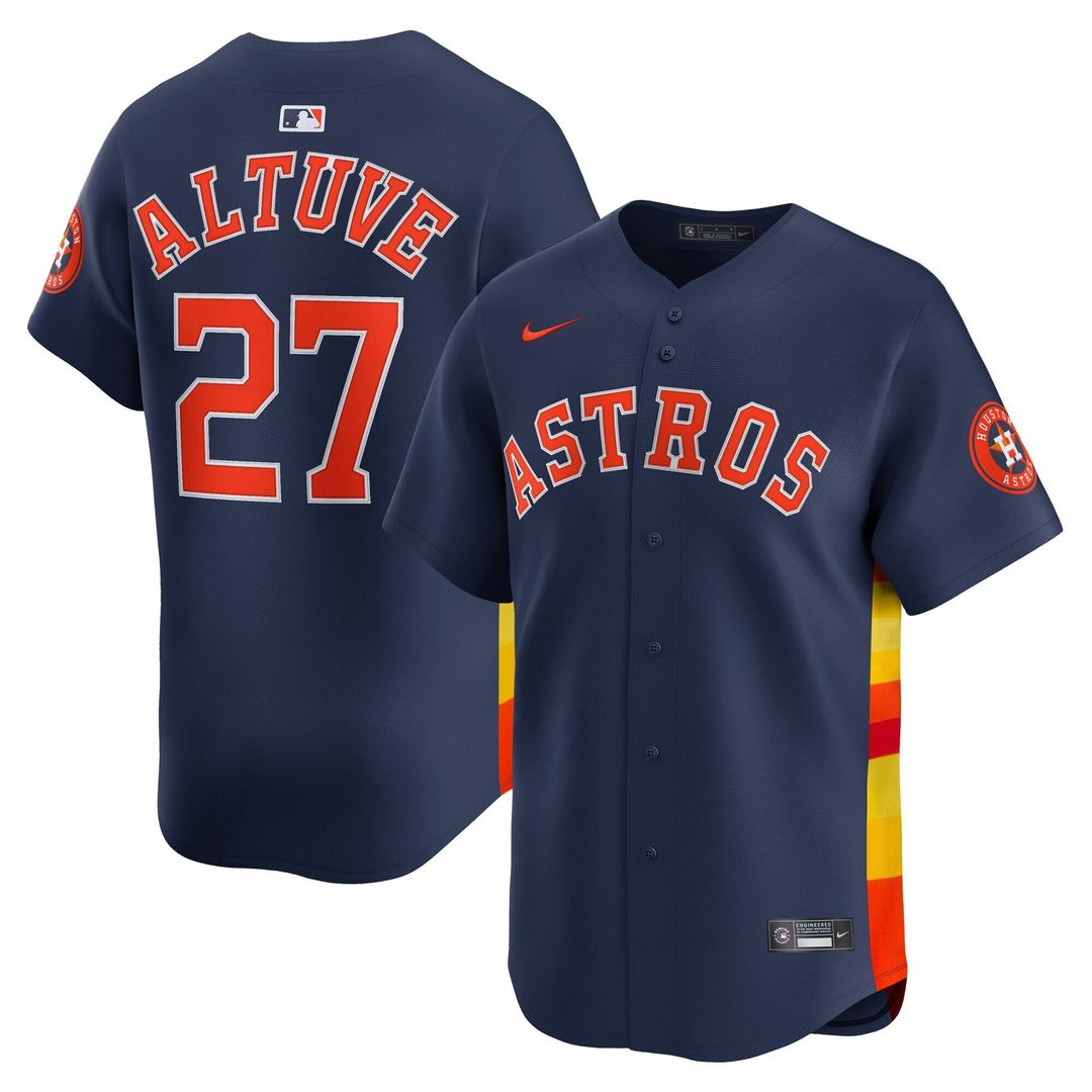Houston Astros Jose Altuve Nike Alternate Limited Player Jersey - Navy Team Jersey Sports Fan Apparel