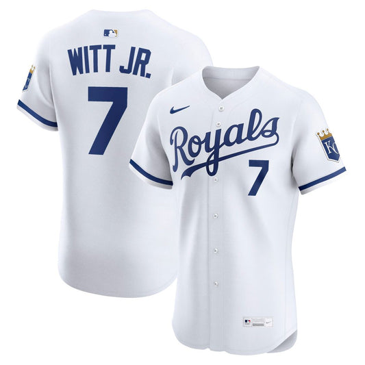Kansas City Royals Bobby Witt Jr. Nike Home ElitePlayer Jersey - White Team Jersey Sports Fan Apparel