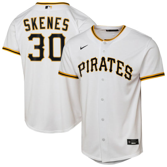 Pittsburgh Pirates Paul Skenes Nike Youth Home Replica Player Jersey - White Team Jersey Sports Fan Apparel