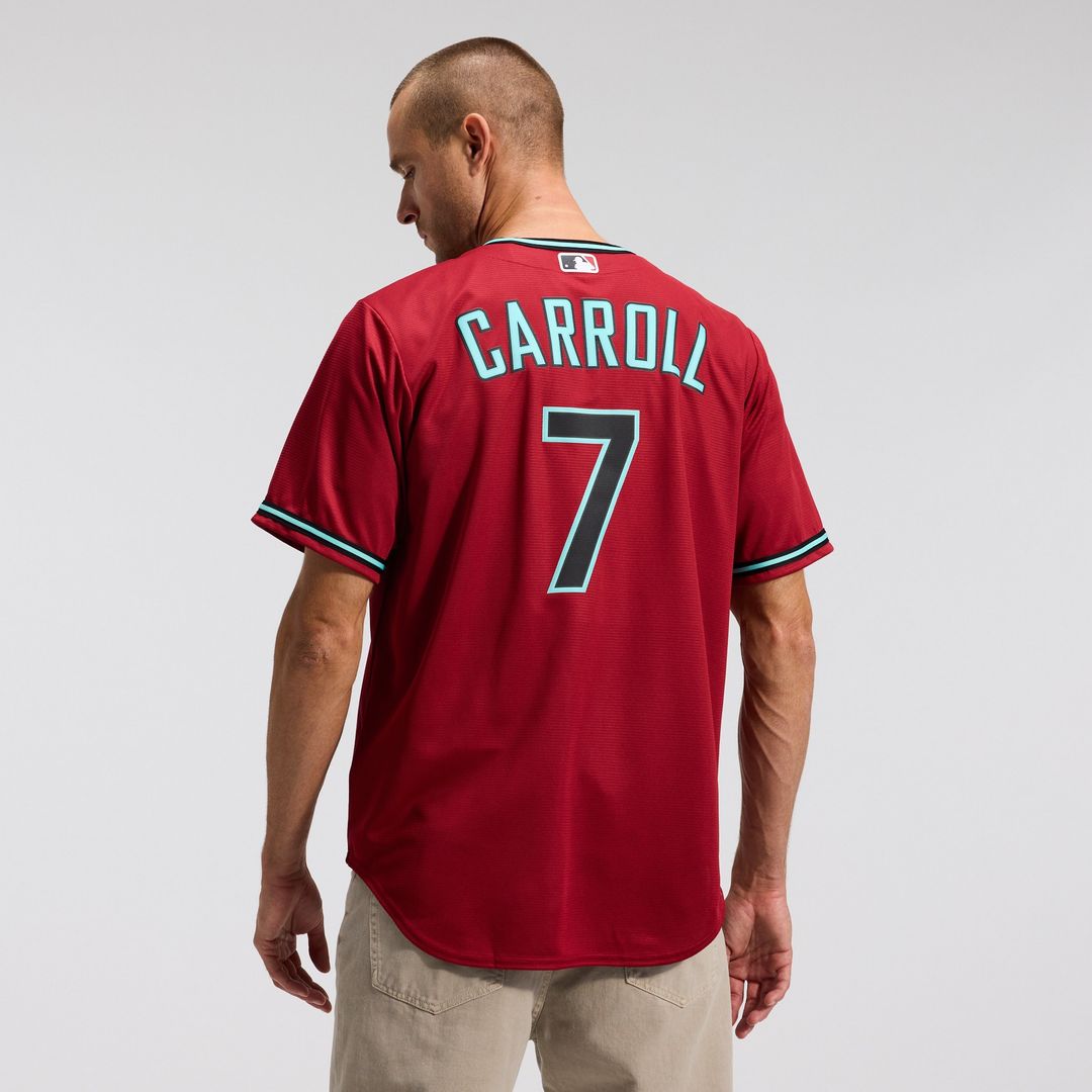 Arizona Diamondbacks Corbin Carroll Nike Alternate 2 Replica Jersey - Crimson Team Jersey Sports Fan Apparel