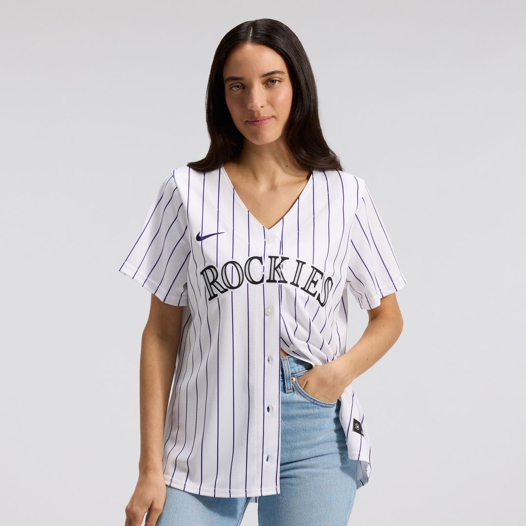 Colorado Rockies Nike Women's Home Replica Team Jersey - White Team Jersey Sports Fan Apparel