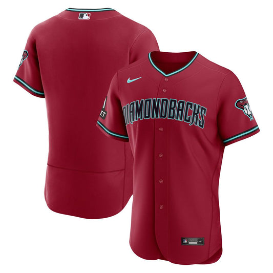 Arizona Diamondbacks Nike Alternate 2 Authentic Jersey - Crimson Team Jersey Sports Fan Apparel
