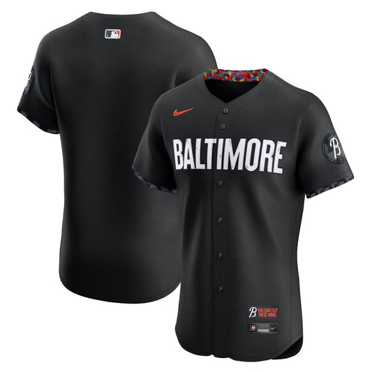 Baltimore Orioles Nike City Connect Elite Jersey - Black Team Jersey Sports Fan Apparel