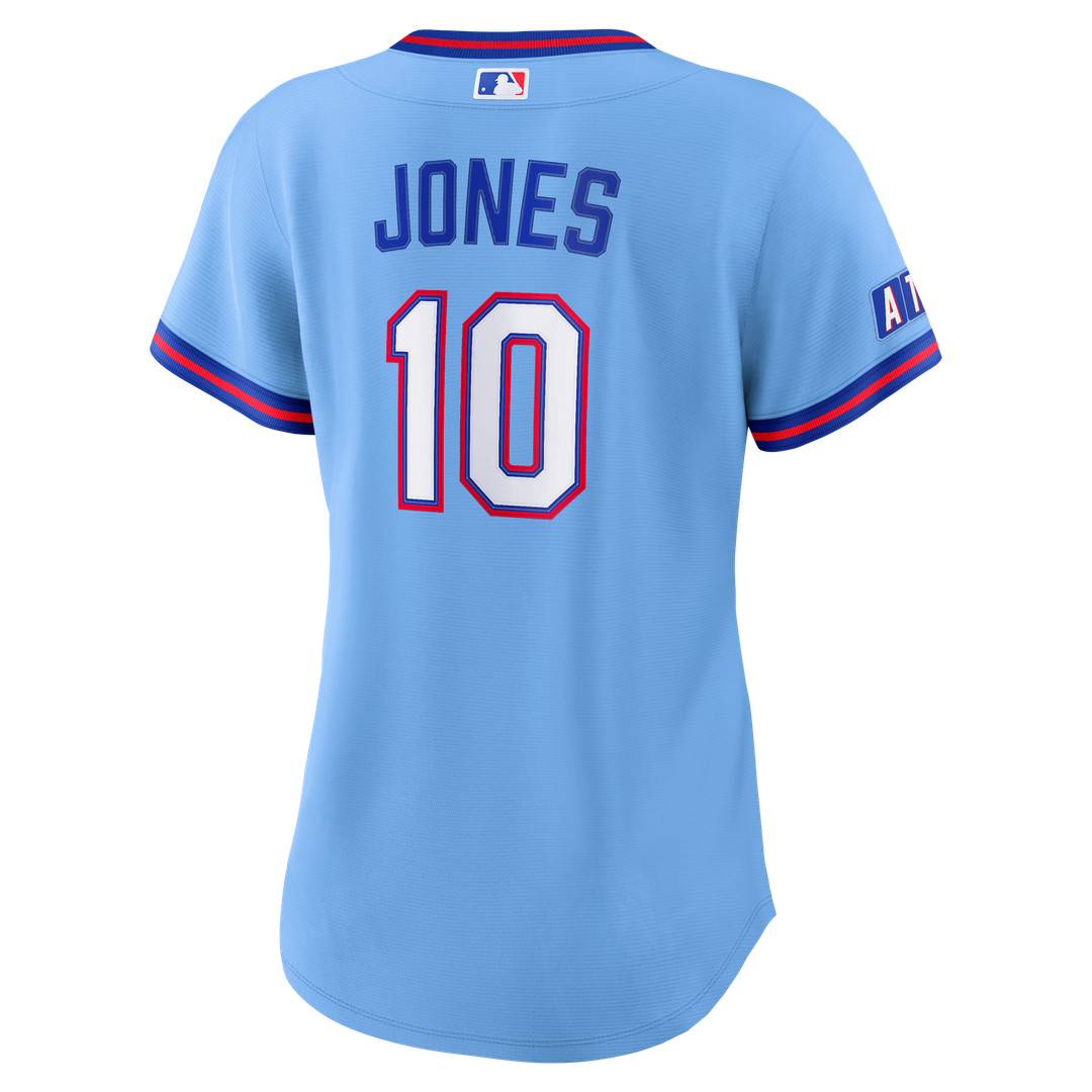 Atlanta Braves Chipper Jones Nike Women's 2026 City Connect Stadium Jersey - Powder Blue Team Jersey Sports Fan Apparel