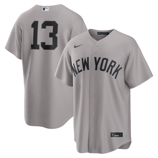New York Yankees Jazz Chisholm Jr. Nike Road Replica Jersey - Gray Team Jersey Sports Fan Apparel