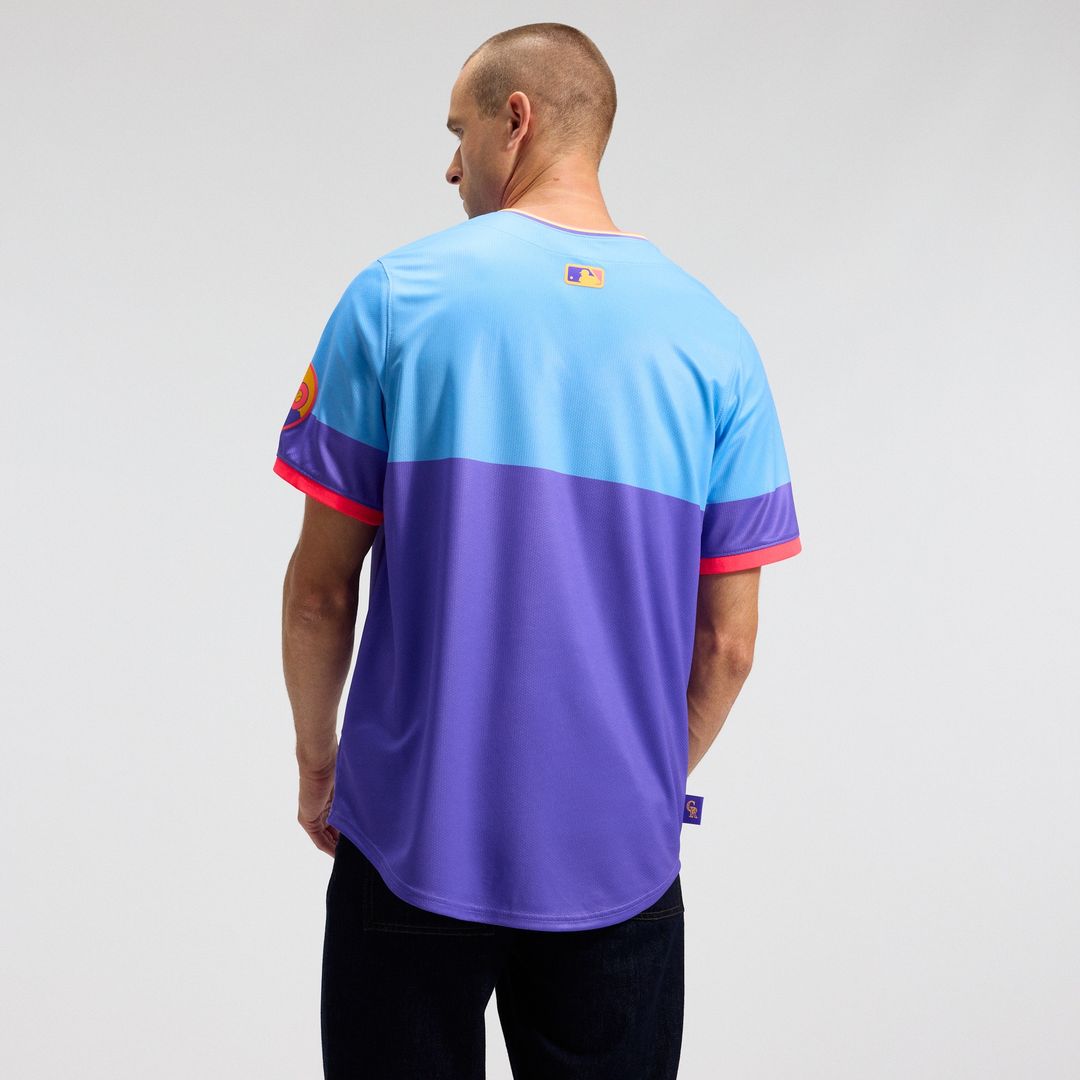 Colorado Rockies Nike 2025 City Connect Limited Jersey - Purple/Light Blue Team Jersey Sports Fan Apparel