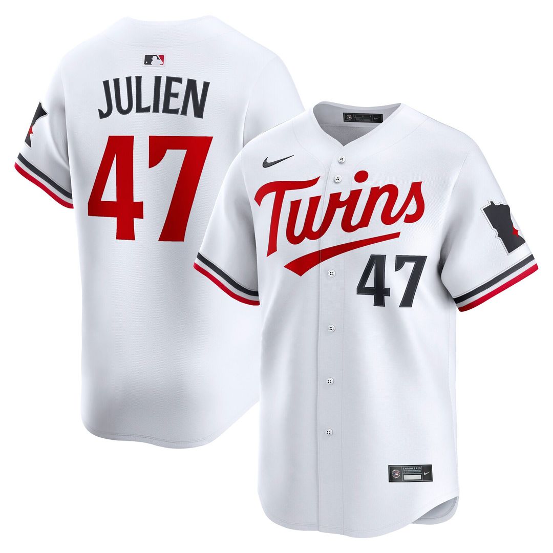 Minnesota Twins Edouard Julien Nike Home Limited Player Jersey - White Team Jersey Sports Fan Apparel