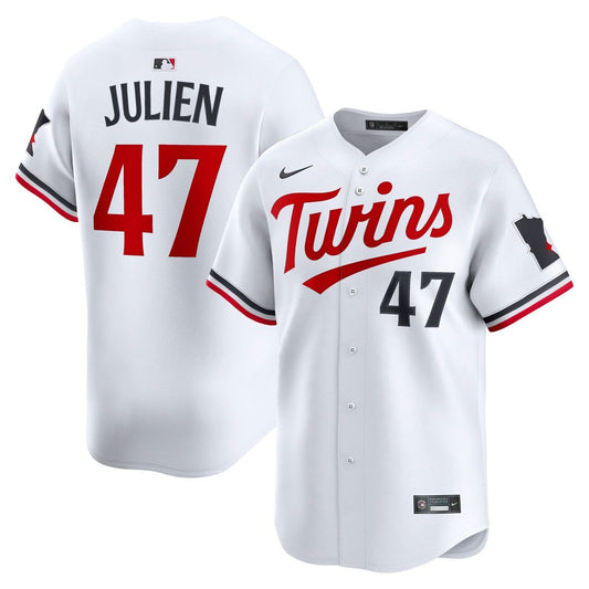 Minnesota Twins Edouard Julien Nike Home Limited Player Jersey - White Team Jersey Sports Fan Apparel