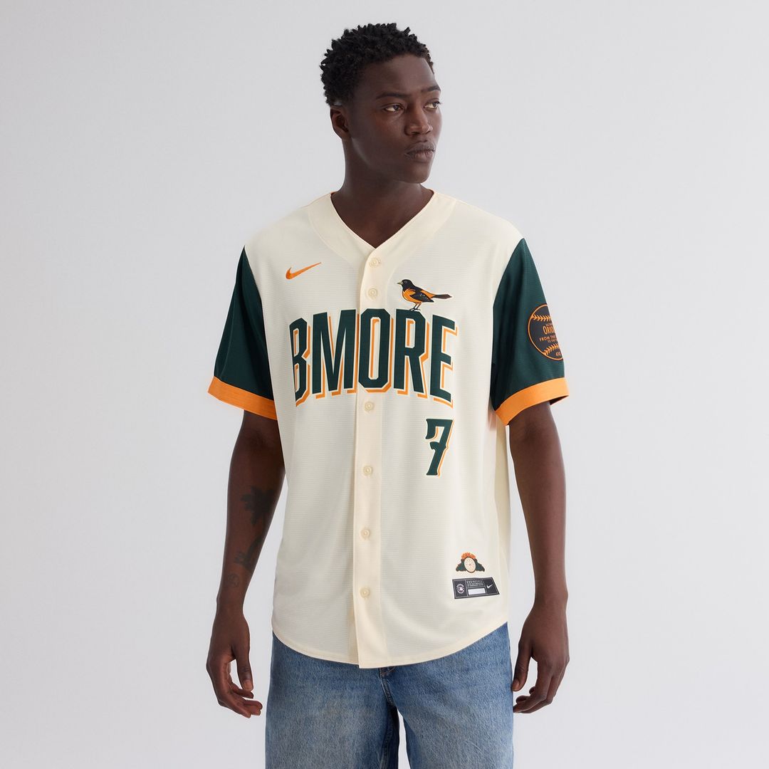 Baltimore Orioles Jackson Holliday Nike 2026 City Connect Stadium Jersey - Cream Team Jersey Sports Fan Apparel