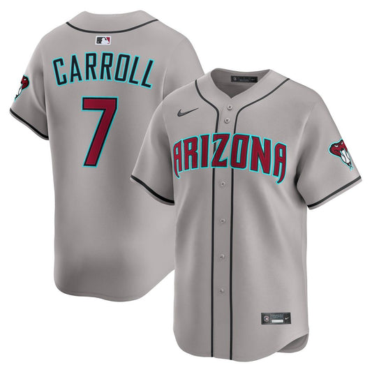 Arizona Diamondbacks Corbin Carroll Nike Road Limited Player Jersey - Gray Team Jersey Sports Fan Apparel