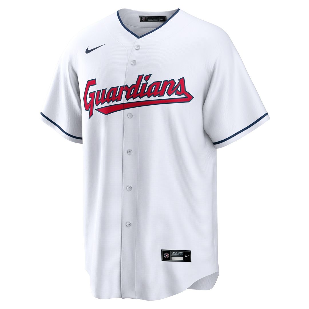 Cleveland Guardians Nike Home Blank Replica Jersey - White Team Jersey Sports Fan Apparel