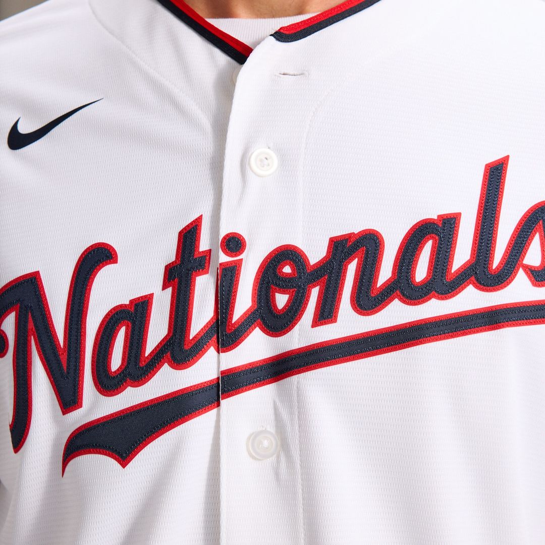 Washington Nationals CJ Abrams Nike Home Replica Jersey - White Team Jersey Sports Fan Apparel