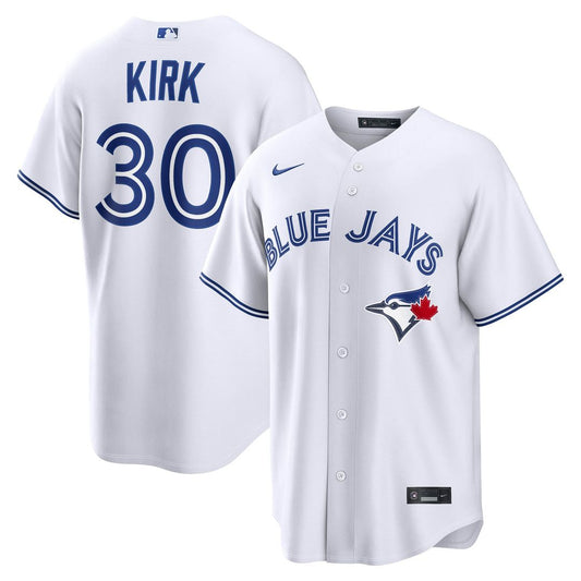 Toronto Blue Jays Alejandro Kirk Nike Home Replica Jersey - White Team Jersey Sports Fan Apparel