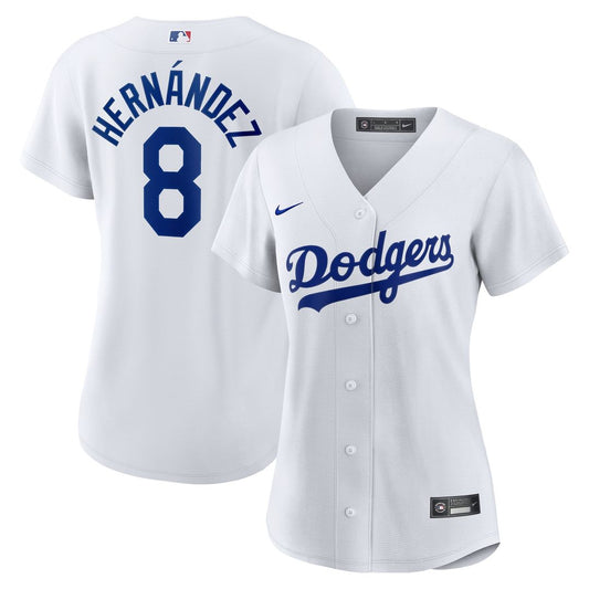 Los Angeles Dodgers Enrique Hernández Nike Women's Home Replica Jersey - White Team Jersey Sports Fan Apparel