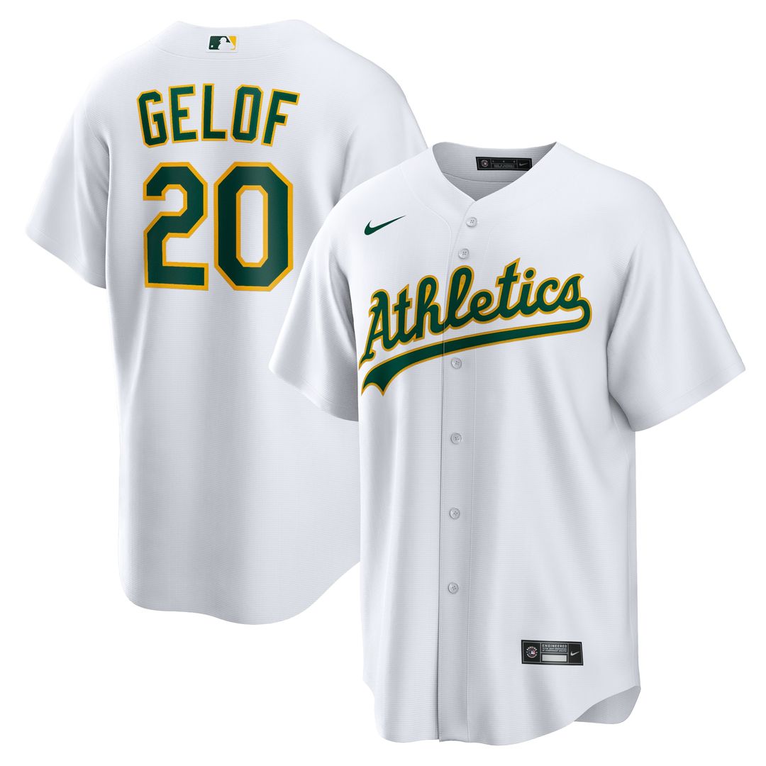 Athletics Zack Gelof Nike Home Replica Jersey - White Team Jersey Sports Fan Apparel