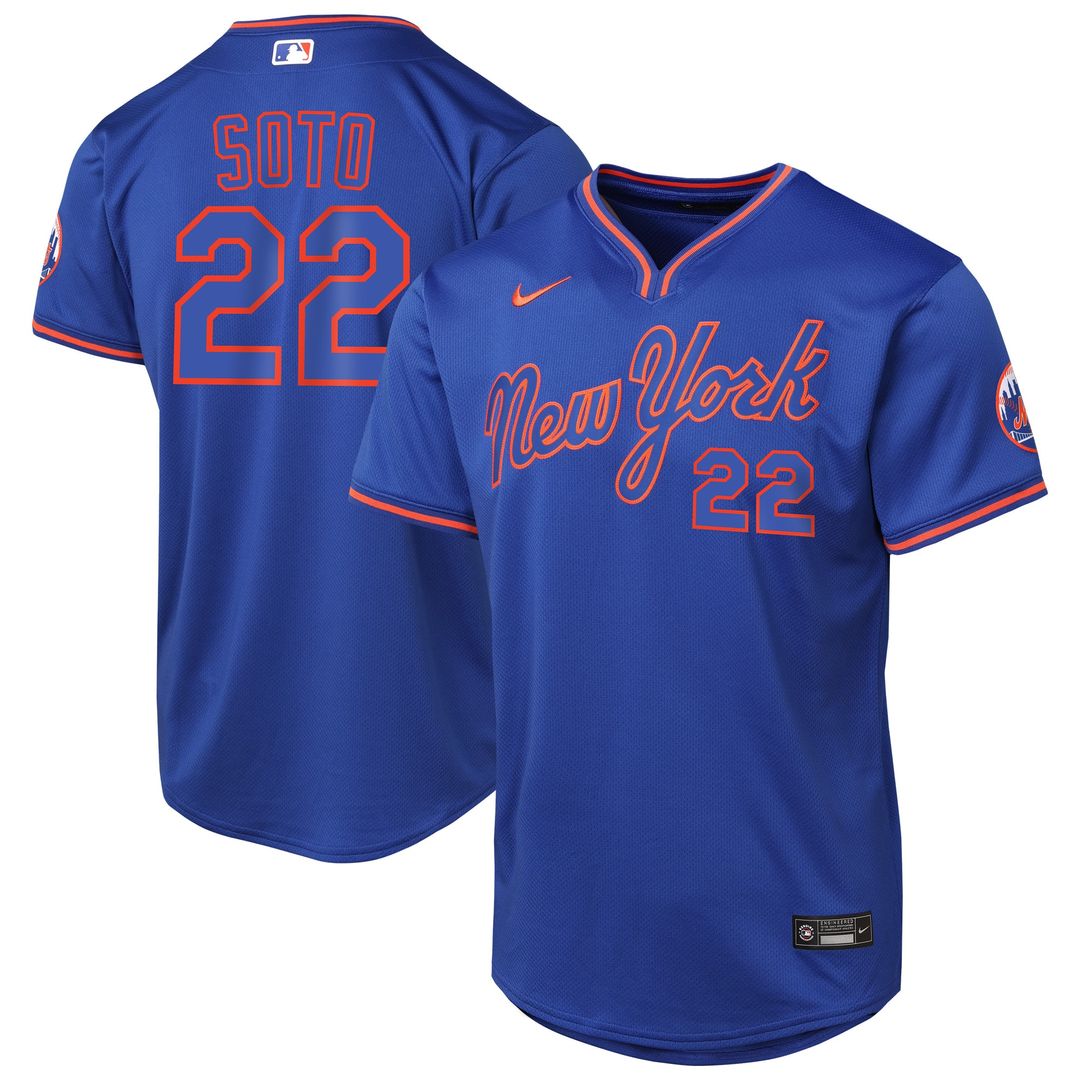 New York Mets Juan Soto Nike Youth Home Limited Player Jersey - White Team Jersey Sports Fan Apparel
