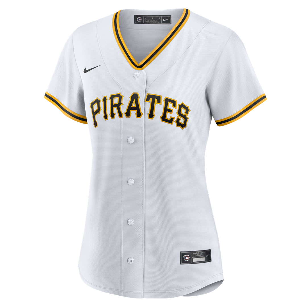 Pittsburgh Pirates Konnor Griffin Nike Women's Home Replica Jersey - White Team Jersey Sports Fan Apparel