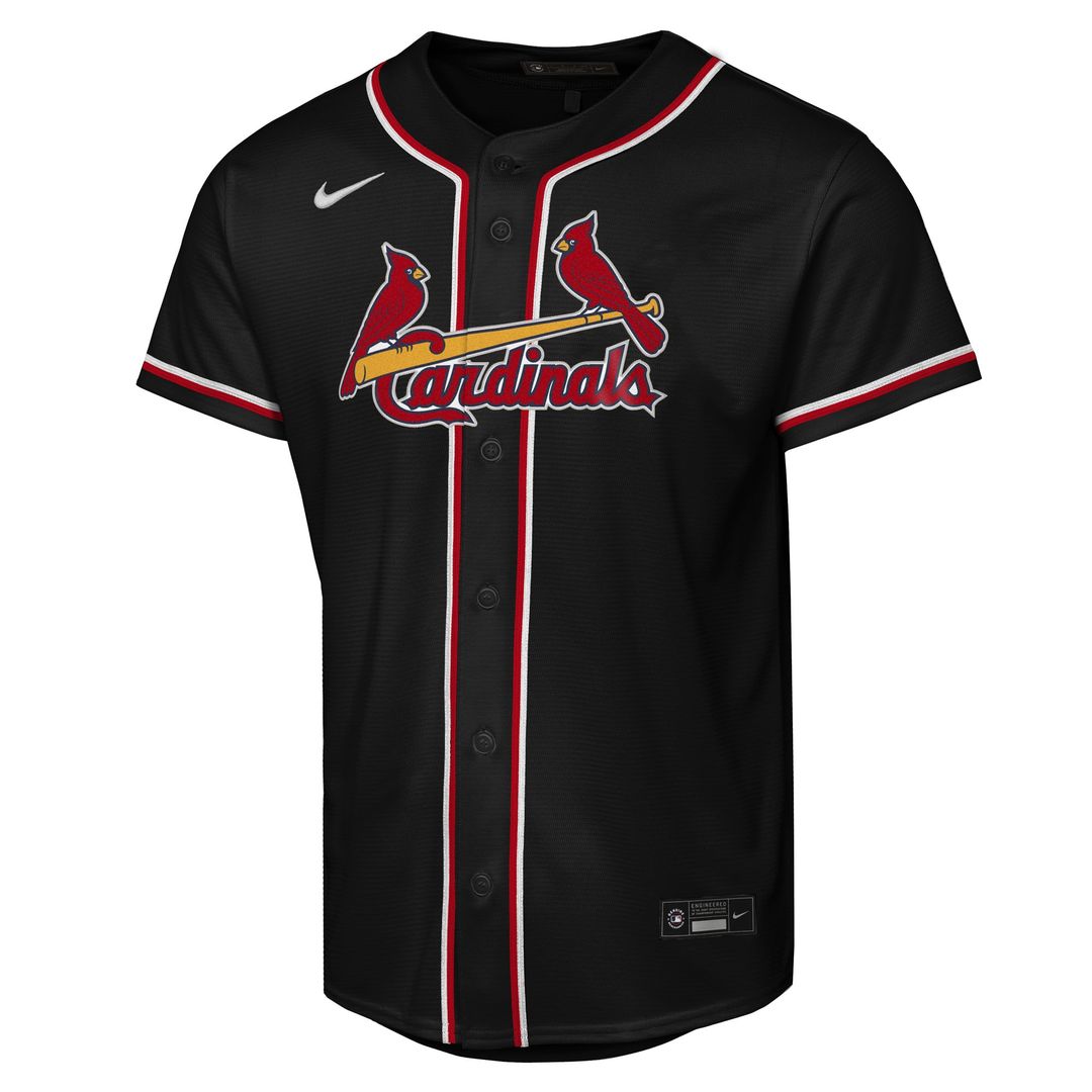 St. Louis Cardinals Lars Nootbaar Nike Youth Fashion Replica Player Jersey - Black Team Jersey Sports Fan Apparel