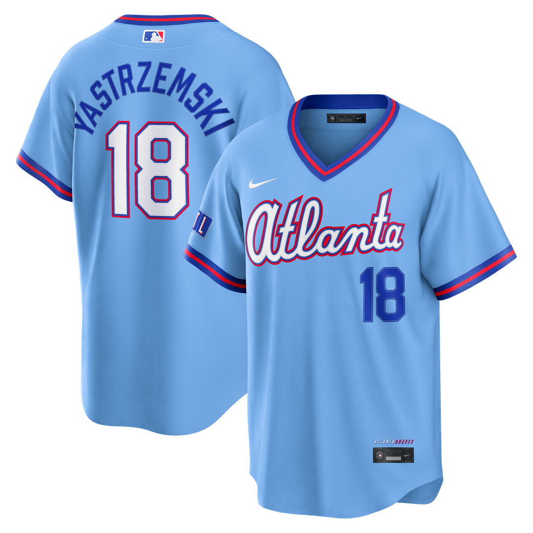 Atlanta Braves Mike Yastrzemski Nike 2026 City Connect Stadium Jersey - Powder Blue Team Jersey Sports Fan Apparel
