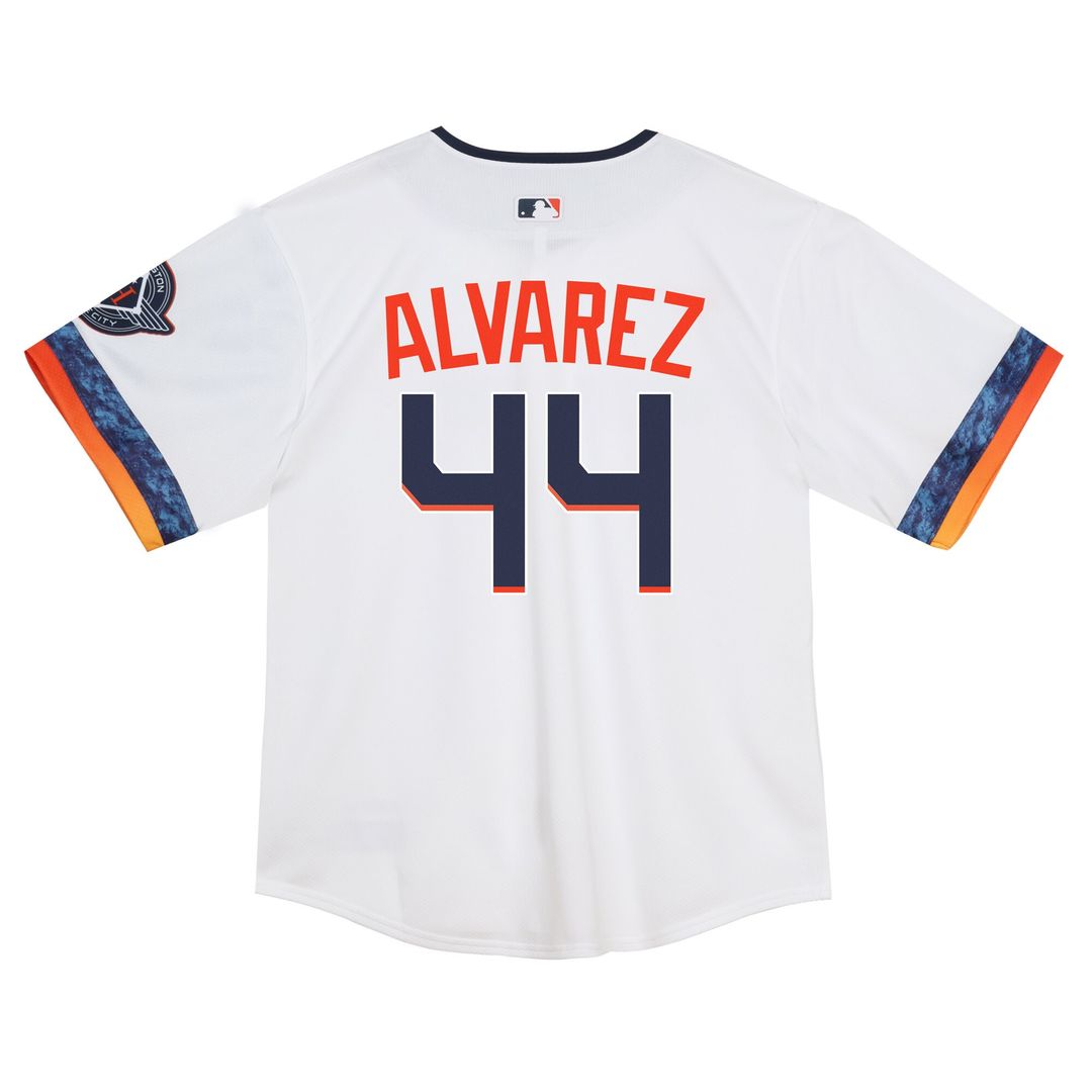Houston Astros Yordan Alvarez Toddler City Connect 2025 Limited Jersey - White Team Jersey Sports Fan Apparel