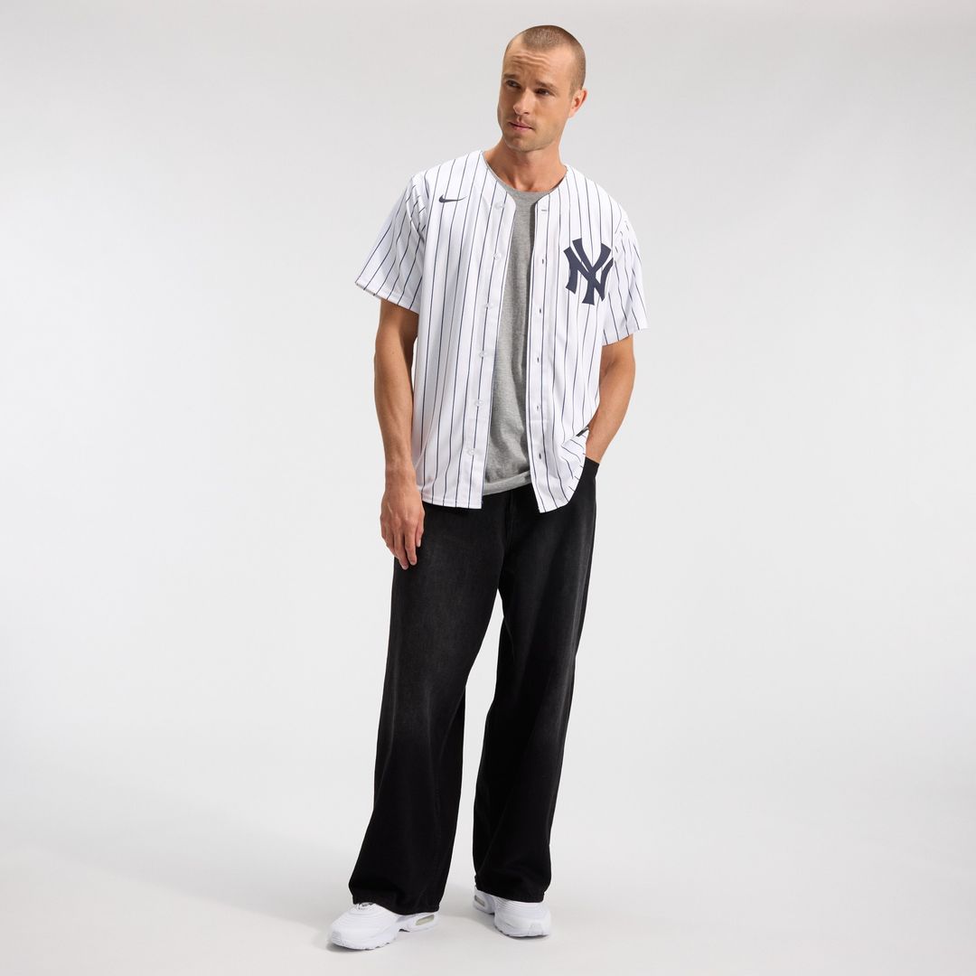 New York Yankees Nike Home Replica Team Jersey - White Team Jersey Sports Fan Apparel