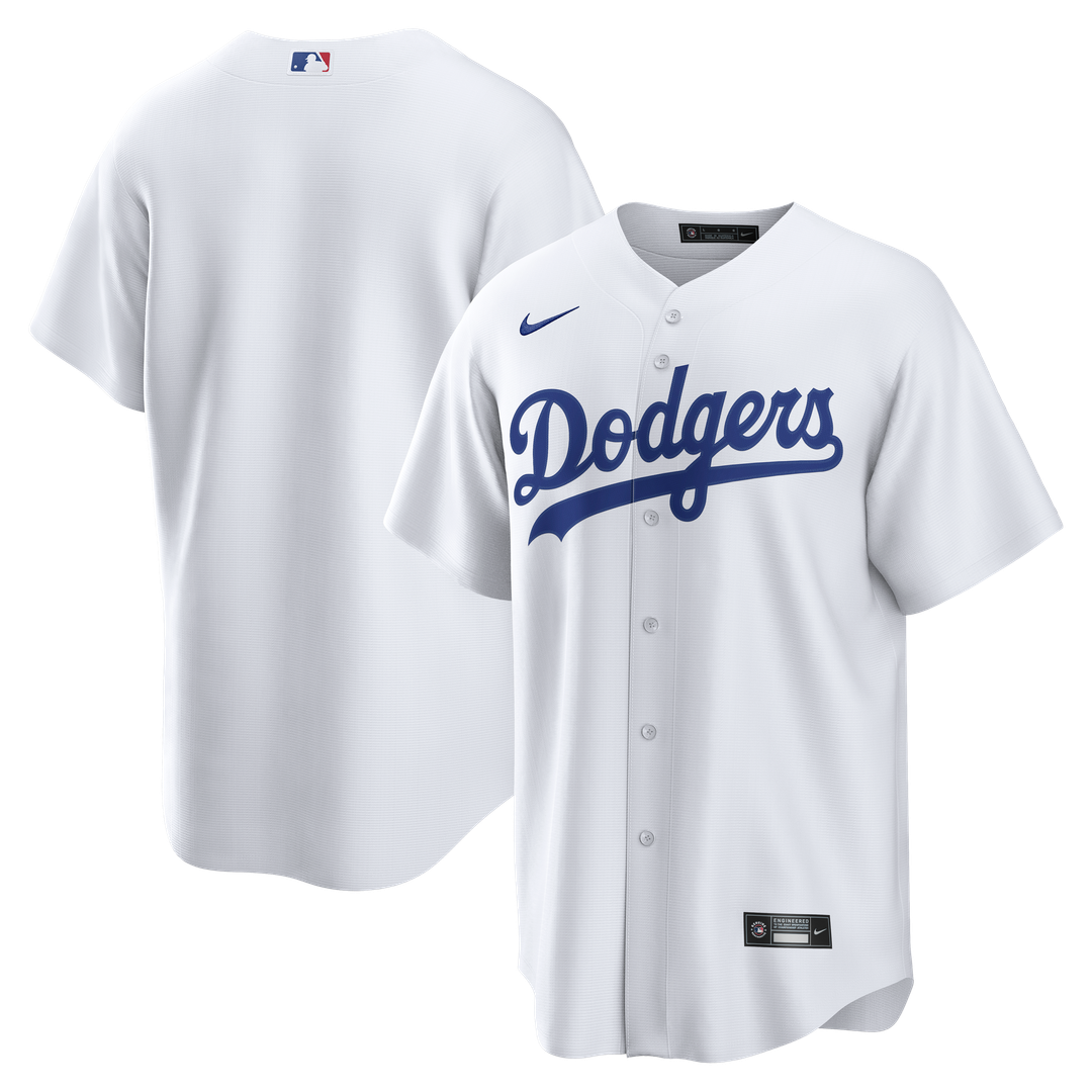 Los Angeles Dodgers Nike Home Replica Jersey - White Team Jersey Sports Fan Apparel