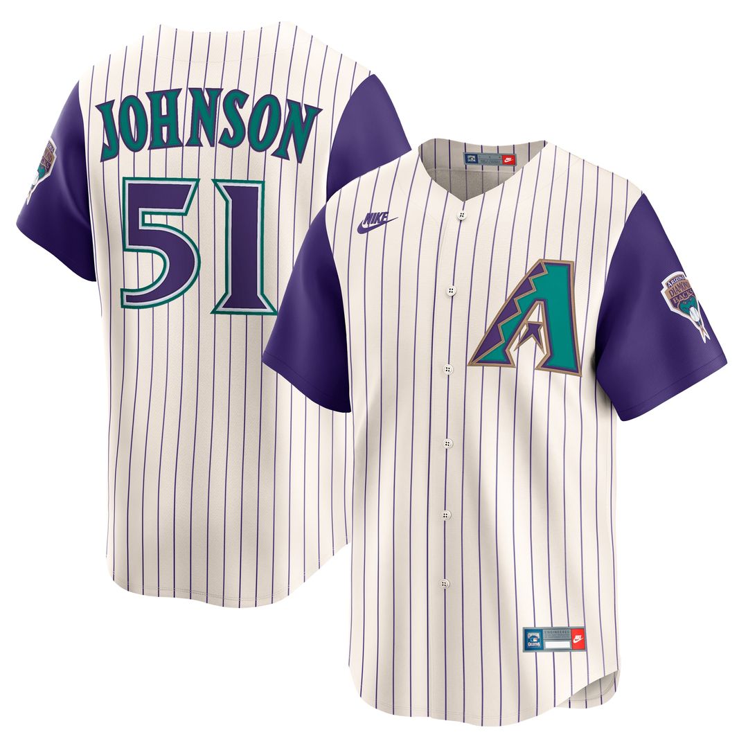 Arizona Diamondbacks Randy Johnson Nike Throwback Cooperstown Limited Jersey - Cream Team Jersey Sports Fan Apparel