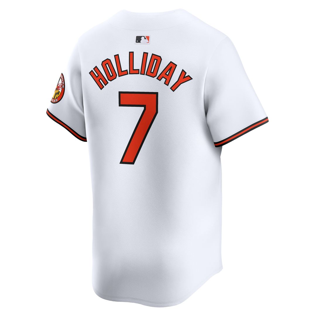 Baltimore Orioles Jackson Holliday Nike Home Limited Player Jersey - White Team Jersey Sports Fan Apparel
