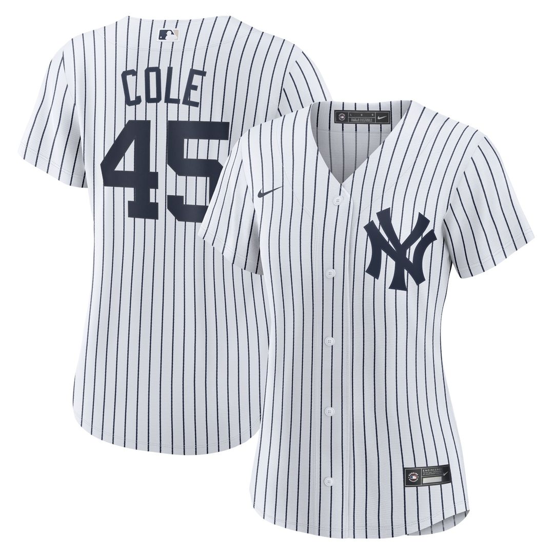 New York Yankees Gerrit Cole Nike Women's Home Replica Player Jersey - White Team Jersey Sports Fan Apparel