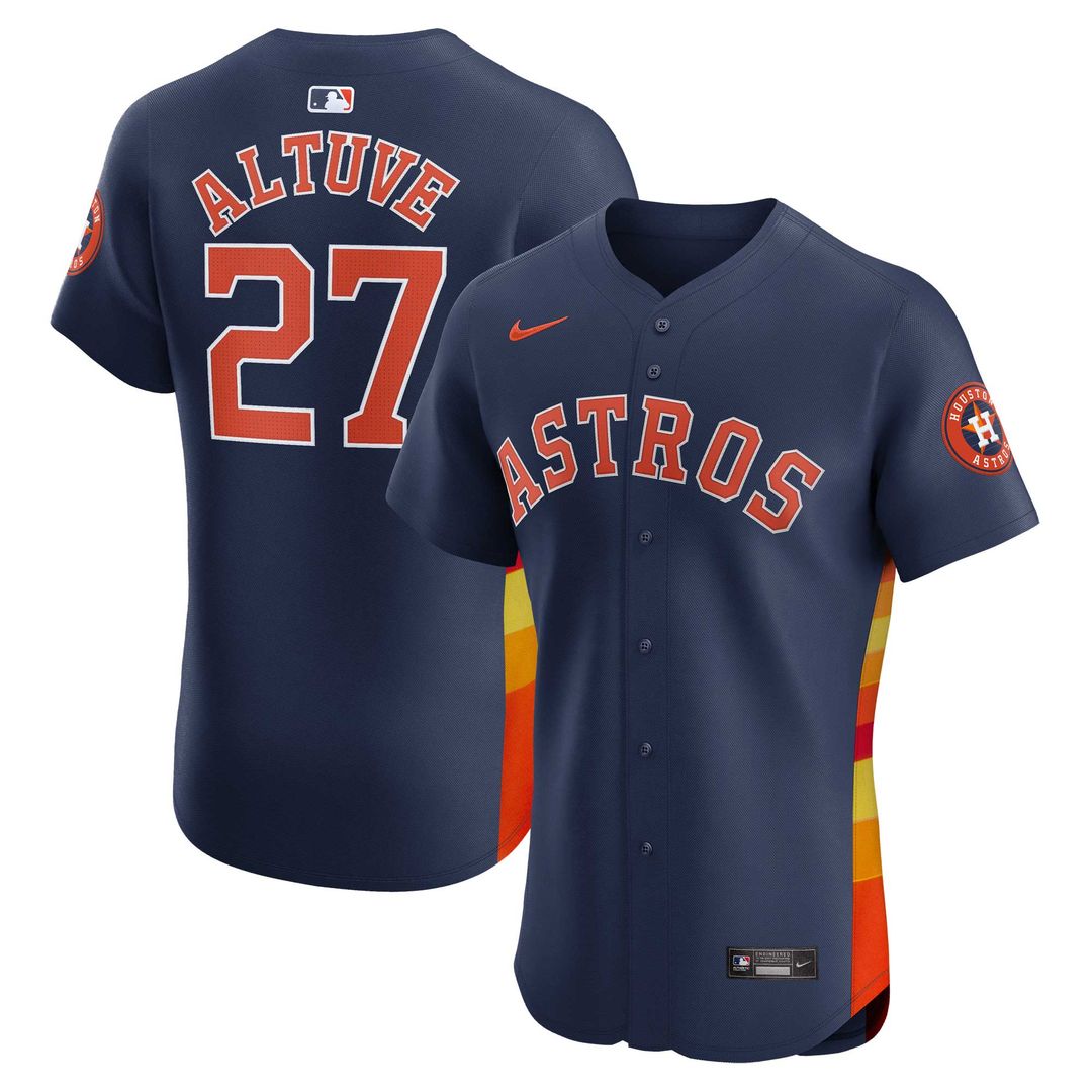 Houston Astros Jose Altuve Nike Alternate Elite Player Jersey - Navy Team Jersey Sports Fan Apparel