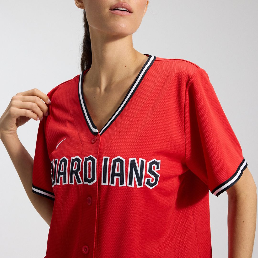 Cleveland Guardians Nike Women's Alternate 2 Replica Jersey - Red Team Jersey Sports Fan Apparel