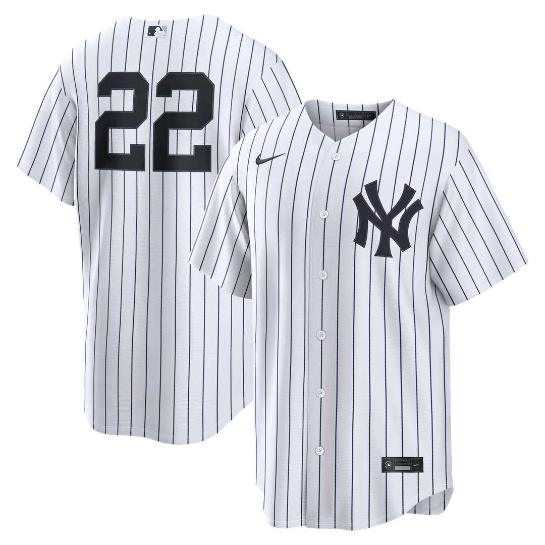 New York Yankees Ben Rice Nike Home Replica Jersey - White Team Jersey Sports Fan Apparel