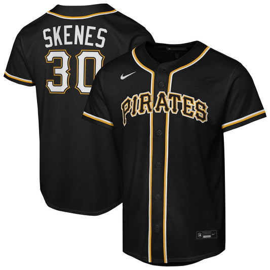 Pittsburgh Pirates Paul Skenes Nike Youth Fashion Replica Player Jersey - Black Team Jersey Sports Fan Apparel