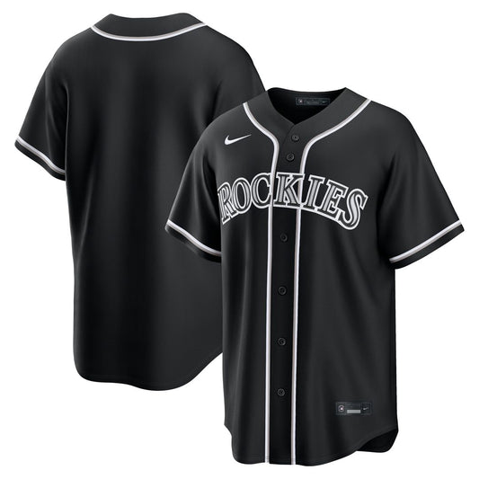 Colorado Rockies Nike Fashion Replica Black Out Jersey Team Jersey Sports Fan Apparel