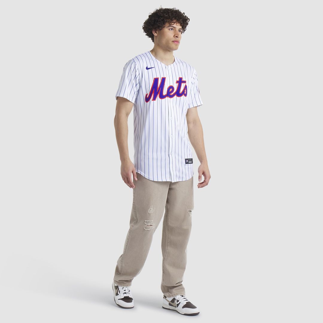 New York Mets Nike Home Replica Team Jersey - White Team Jersey Sports Fan Apparel