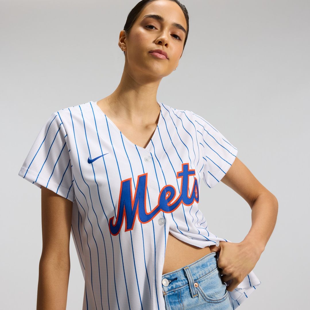 New York Mets Nike Women's Home Replica Team Jersey - White Team Jersey Sports Fan Apparel