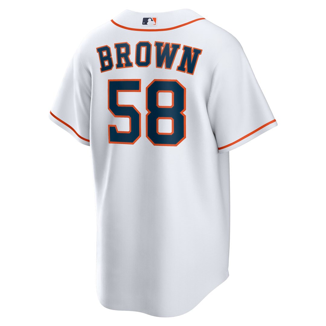 Houston Astros Hunter Brown Nike Home Replica Jersey - White Team Jersey Sports Fan Apparel